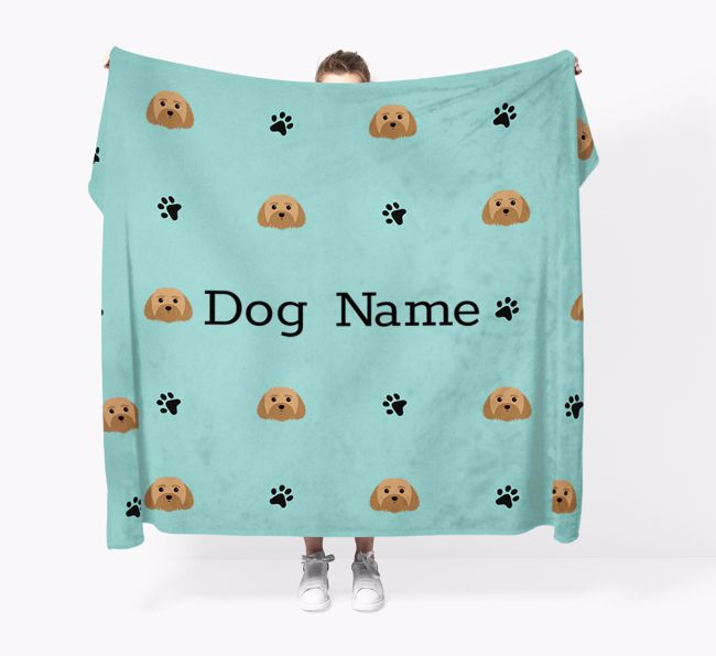 'Paw Pattern' - Personalized {breedFullName} Blanket